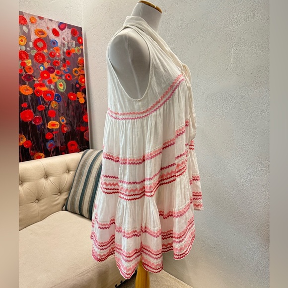 Revolve LISA MARIE FERNANDEZ Sheer Mini Baby Doll Dress size 4 - Picture 6 of 13